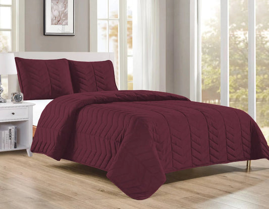 Leftioo King Size 3 Piece Quilt Set & Pillow Shams Soft