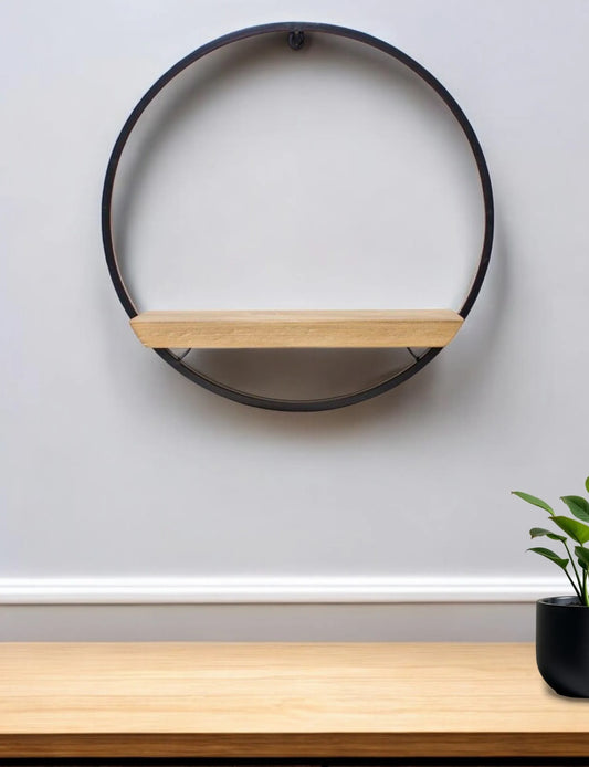 Leftioo Brown Metal Wall Decor – Modern Geometric Sculptural Art