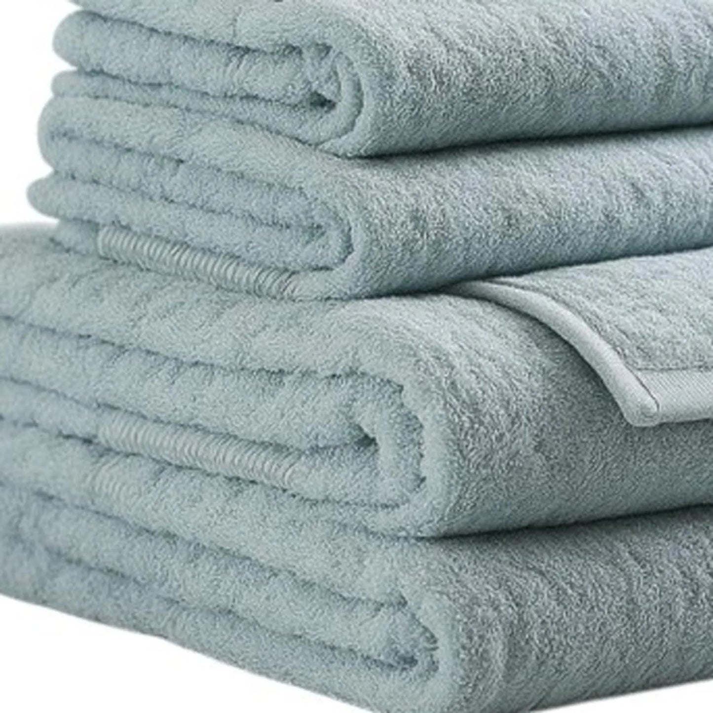 Leftioo Set of Six Sea Cotton Quick Dry Terry Cloth Towels