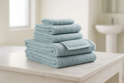 Leftioo Set of Six Sea Cotton Quick Dry Terry Cloth Towels