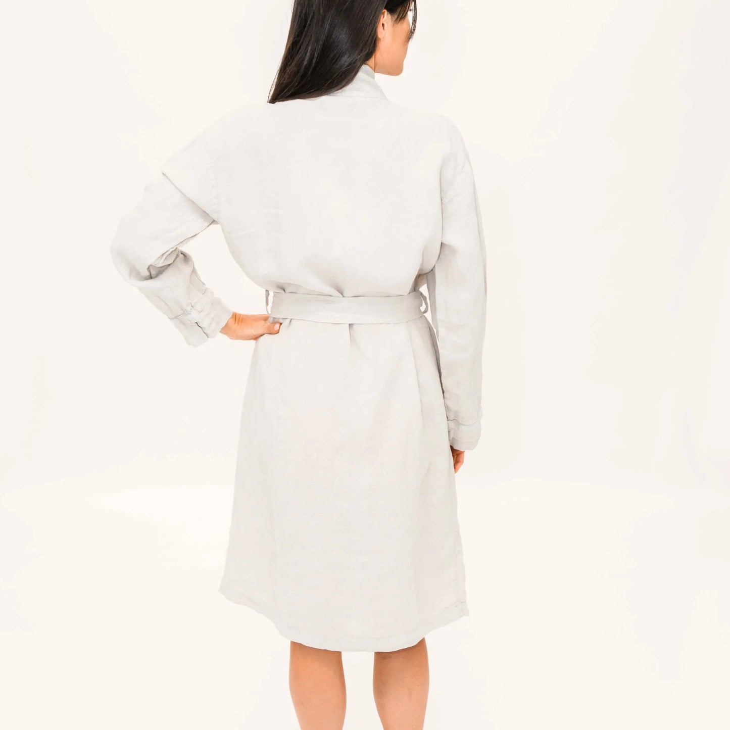 Leftioo Signature Premium Linen Unisex Bathrobe