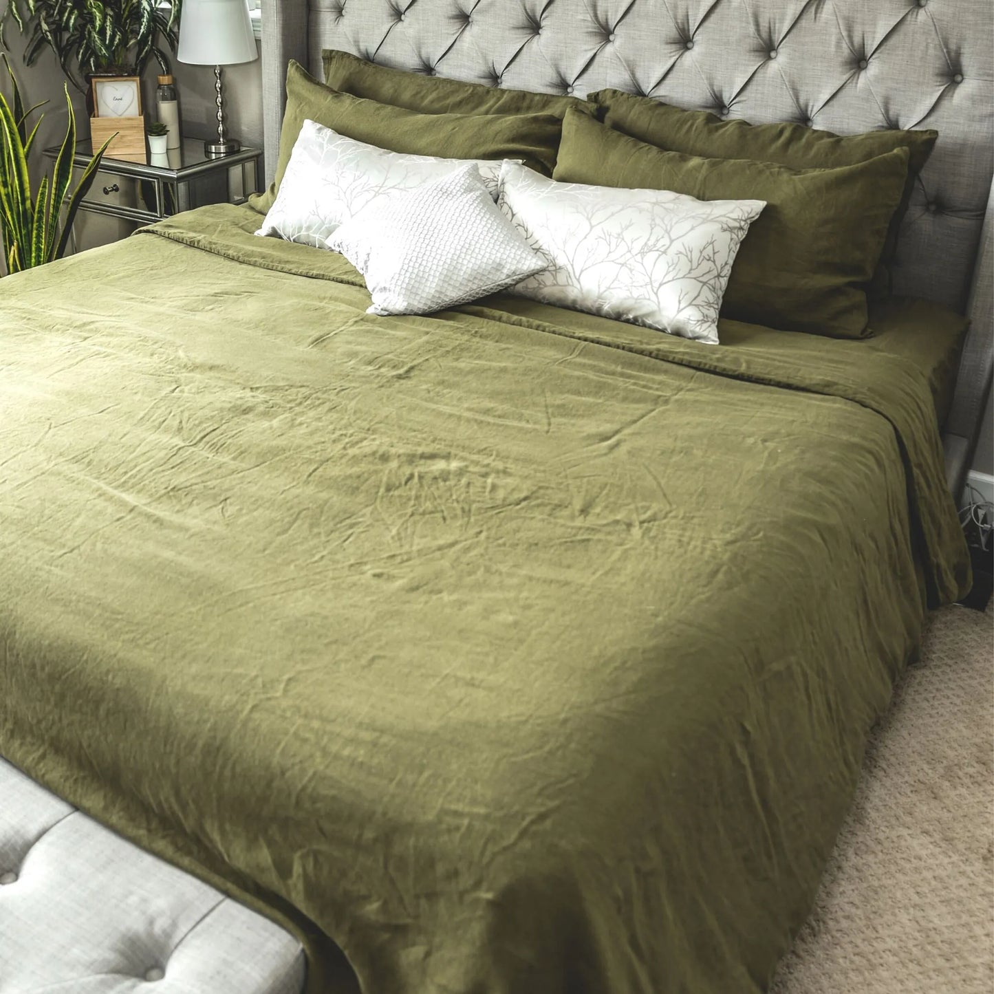 Leftioo Premium Linen Duvet Cover