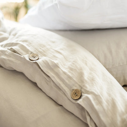 Leftioo Premium Linen Duvet Cover