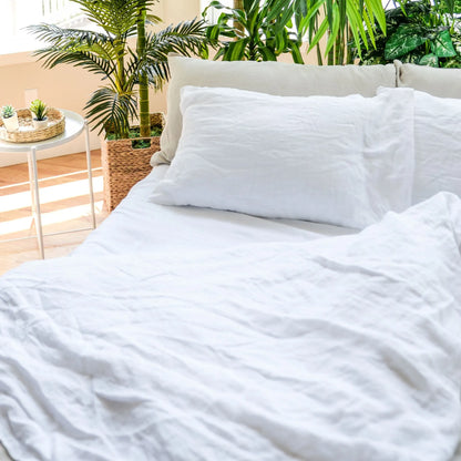 Leftioo Premium Linen Duvet Cover